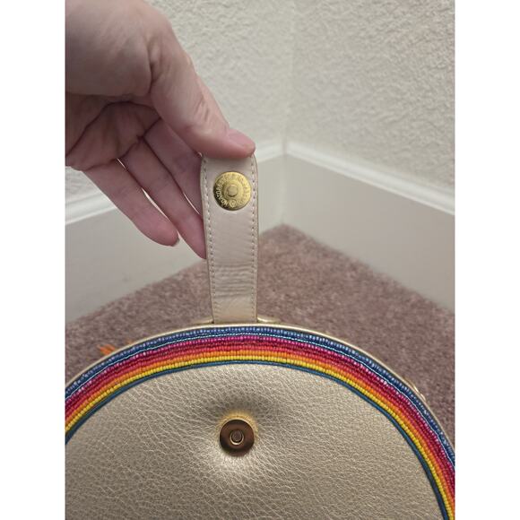 Mary Frances Sunshine & Rainbows Beaded Top Handle Bag NWT Handmade Evening Bag - Picture 7 of 11